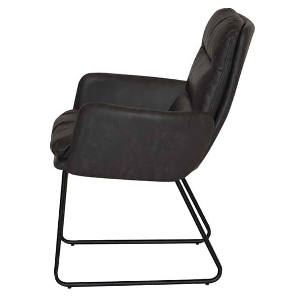 Стул с подлокотниками Prestol Гордон Черный-2