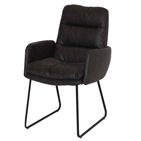 Стул с подлокотниками Prestol Гордон Черный-0