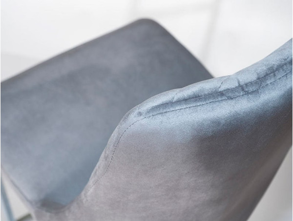 Барний стілець Prestol Прайм Сірий велюр-4