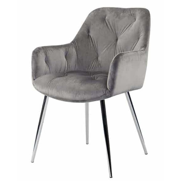 Стул Prestol Рафаель Серый Велюр-0