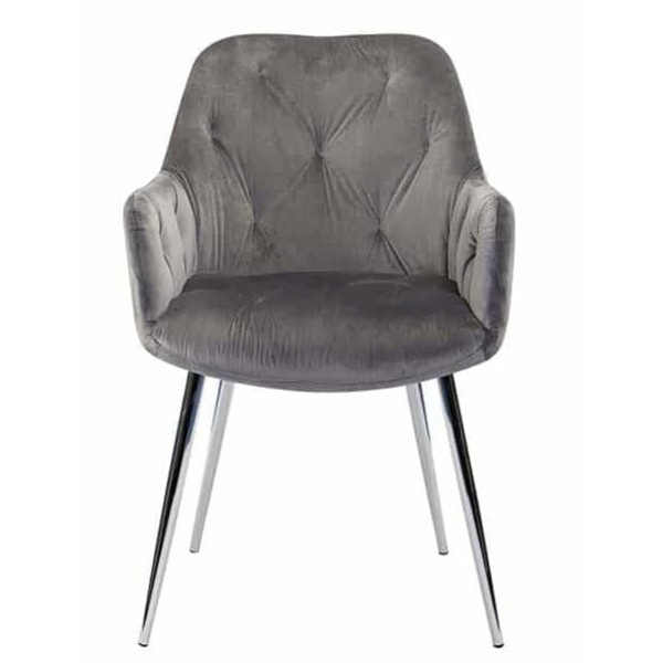 Стул Prestol Рафаель Серый Велюр-1