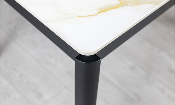 Керамічний стіл розкладний обідній Prestol Хіт Молочний 80х120 (180) см-7