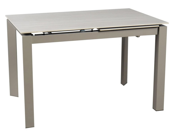 Керамічний стіл розкладний обідній Prestol Ларс Бежевий матовий 80х120 (170) см-12