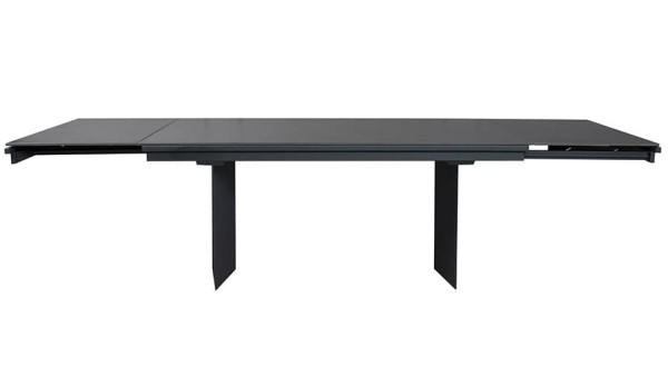Керамічний стіл розкладний обідній Prestol Лео Чорний 90х180 (296) см-11