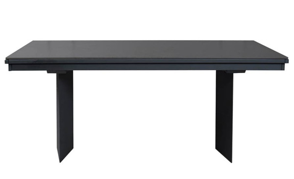 Керамічний стіл розкладний обідній Prestol Лео Чорний 90х180 (296) см-9