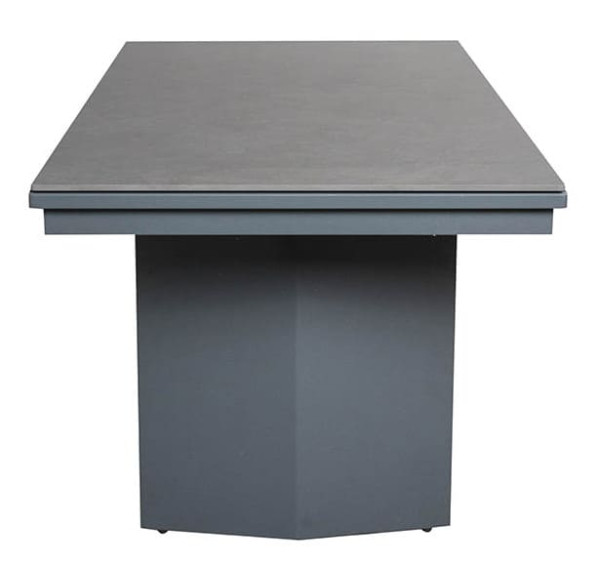 Керамічний стіл розкладний обідній Prestol Лео Чорний 90х180 (296) см-12