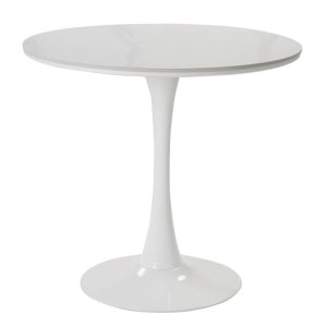 Стол круглый обеденный Prestol Шарм Белый глянец Ø 80 см