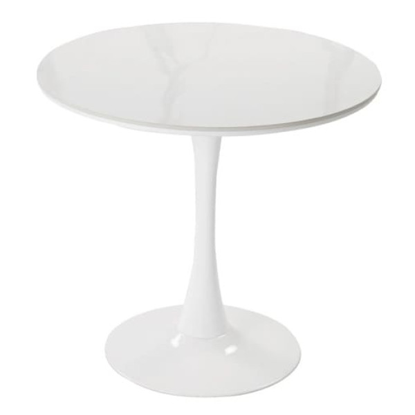 Стол круглый обеденный Prestol Шарм Белый глянец Ø 80 см-1