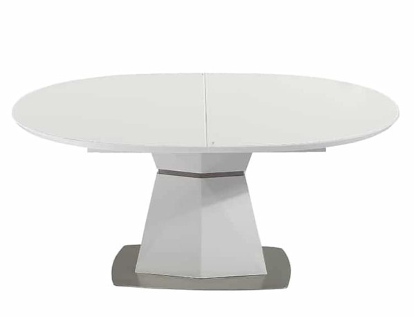 Стіл розкладний обідній Prestol Даймонд Білий 140-180 см-1