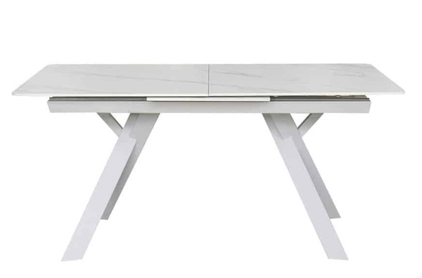 Керамічний стіл розкладний обідній Prestol Гермес Білий 160-200 см-0