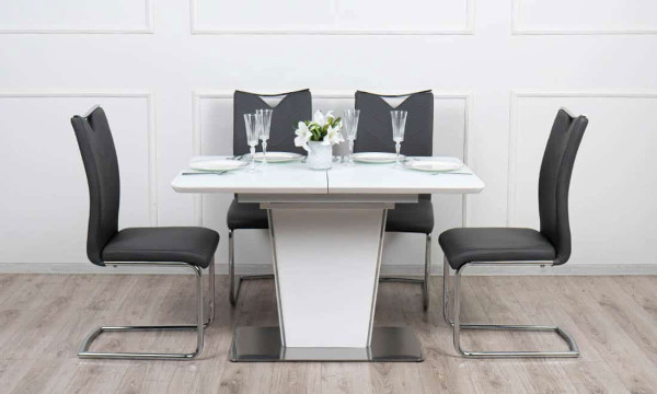 Стіл розкладний обідній Prestol Марлен Білий 120-160 см-8