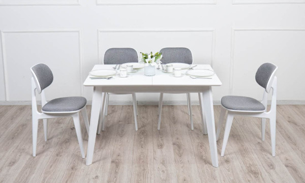 Стол раскладной обеденный Prestol Милан Белый-6