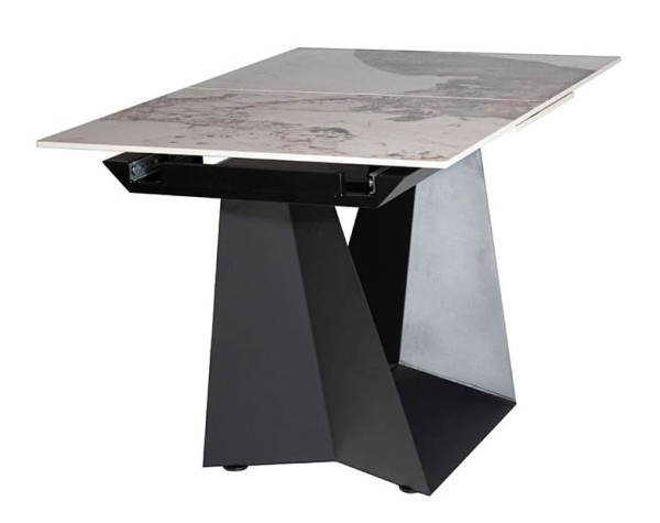 Керамічний стіл розкладний обідній Prestol Пандора Коричневий 120-160 см-4