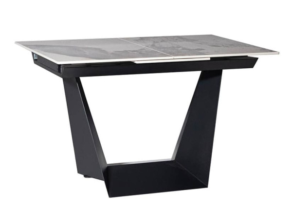 Керамічний стіл розкладний обідній Prestol Пандора Коричневий 120-160 см-2