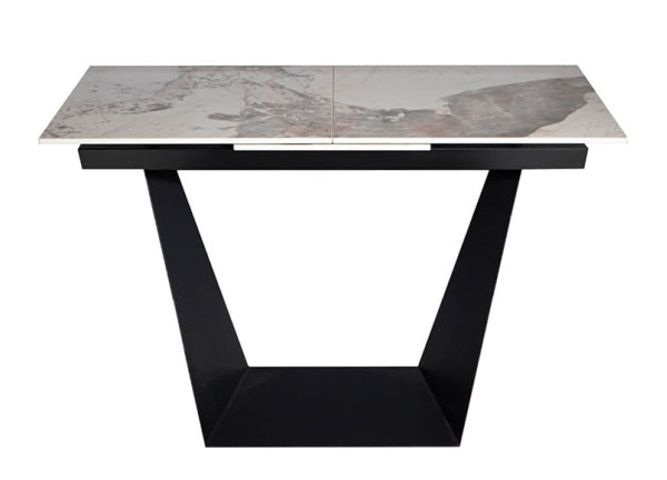 Керамічний стіл розкладний обідній Prestol Пандора Коричневий 120-160 см-1