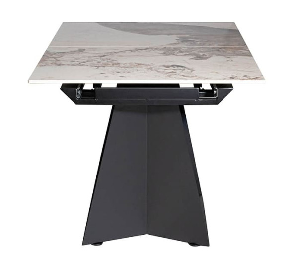 Керамічний стіл розкладний обідній Prestol Пандора Коричневий 120-160 см-3