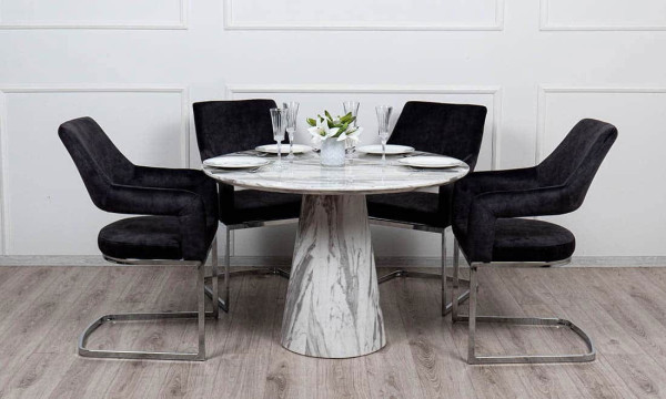 Стіл обідній Prestol Пезаро Білий 110 см-7