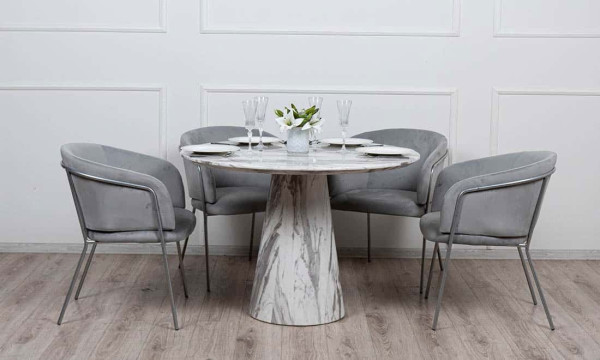 Стіл обідній Prestol Пезаро Білий 110 см-6