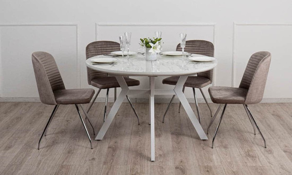 Стол раскладной обеденный Prestol Соната Белый 120-160 см-2