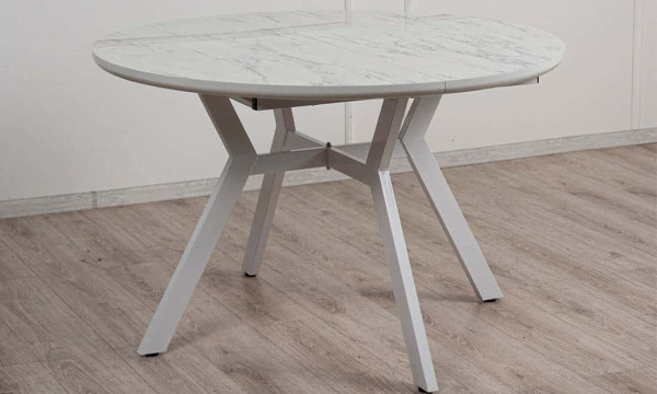 Стол раскладной обеденный Prestol Соната Белый 120-160 см-7