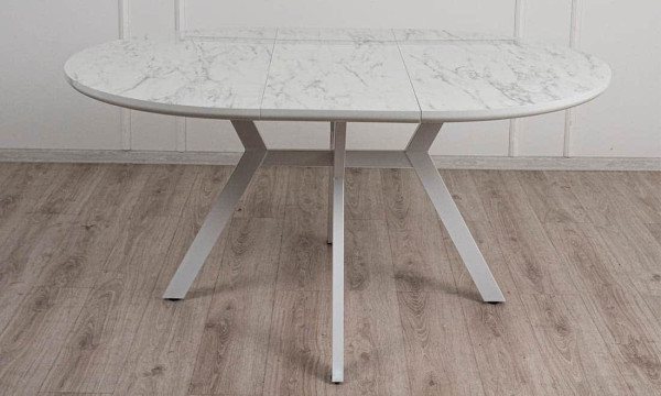 Стол раскладной обеденный Prestol Соната Белый 120-160 см-8