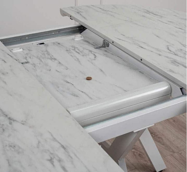 Стол раскладной обеденный Prestol Соната Белый 120-160 см-6