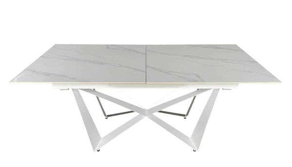 Керамический стол раскладной обеденный Prestol Спирит Белый 180-230 см Керамический стол раскладной обеденный Prestol Спирит Белый 180-230 см-2