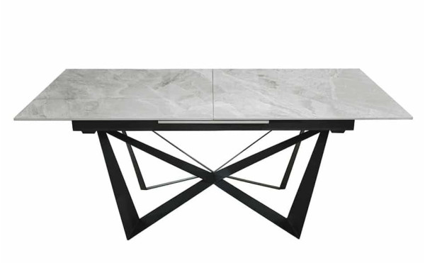 Керамічний стіл розкладний обідній Prestol Спіріт Сірий 180-230 см-4