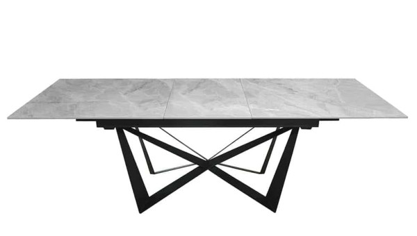 Керамічний стіл розкладний обідній Prestol Спіріт Сірий 180-230 см-5