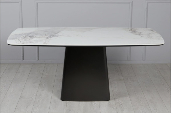 Керамічний стіл обідній Prestol Титан Білий/графіт-6