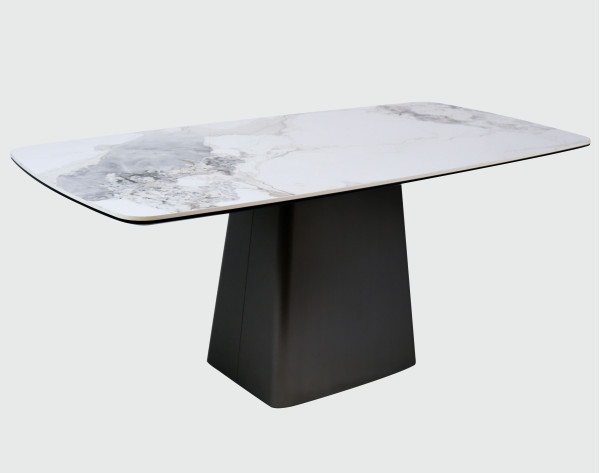 Керамічний стіл обідній Prestol Титан Білий/графіт-5