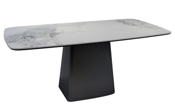 Керамічний стіл обідній Prestol Титан Білий/графіт-14