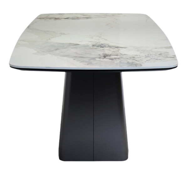 Керамічний стіл обідній Prestol Титан Білий/графіт-15