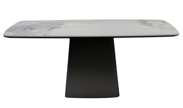 Керамічний стіл обідній Prestol Титан Білий/графіт-13