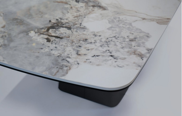 Керамічний стіл обідній Prestol Титан Білий/графіт-11