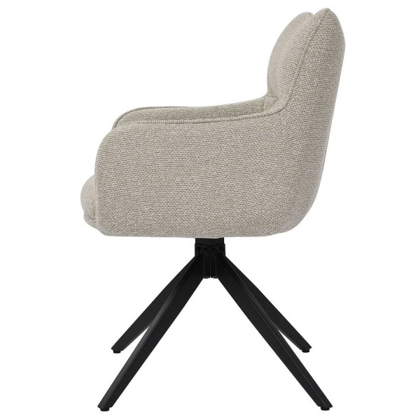 Стул поворотный Prestol Амстердам Бежевый-4