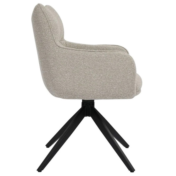 Стул поворотный Prestol Амстердам Бежевый-3