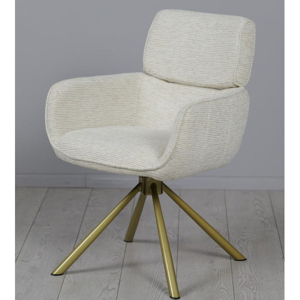 Стул поворотный Prestol Артур Айвори-1