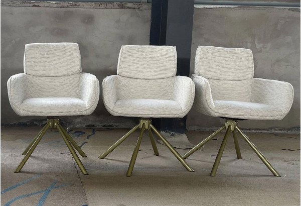 Стул поворотный Prestol Артур Айвори-9