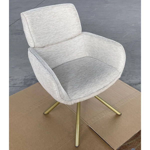 Стул поворотный Prestol Артур Айвори-8