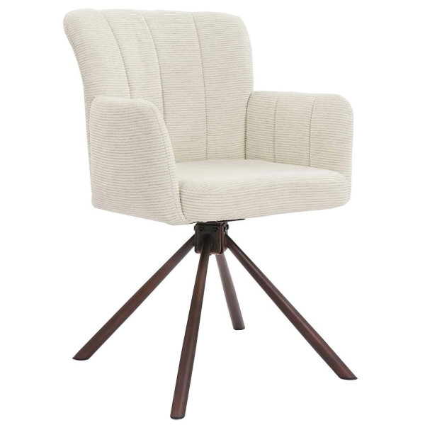 Стул поворотный Prestol Брюгге Молочный-0