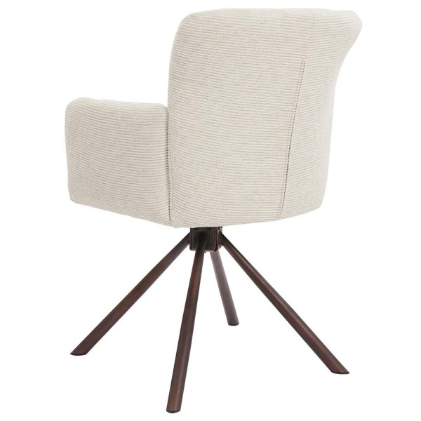 Стул поворотный Prestol Брюгге Молочный-6