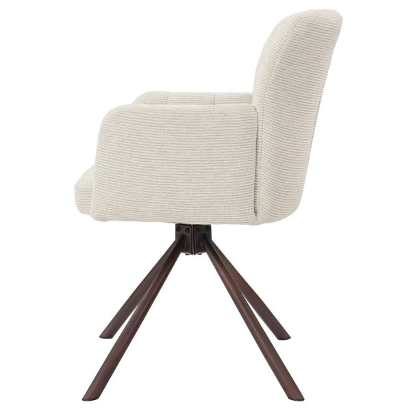 Стул поворотный Prestol Брюгге Молочный-4