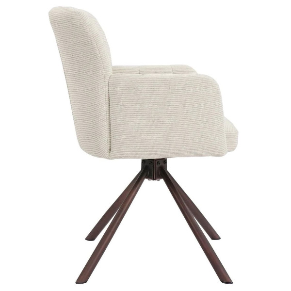 Стул поворотный Prestol Брюгге Молочный-3