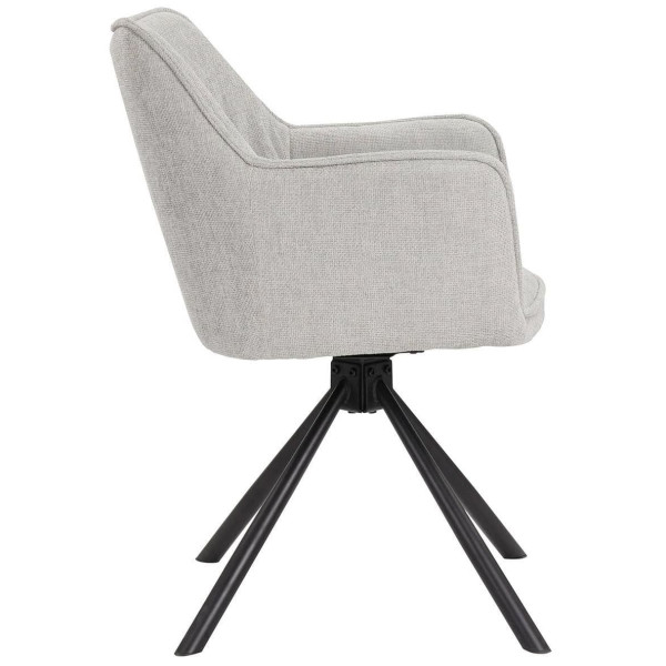 Стілець поворотний Prestol Еріка Світло-сірий-3