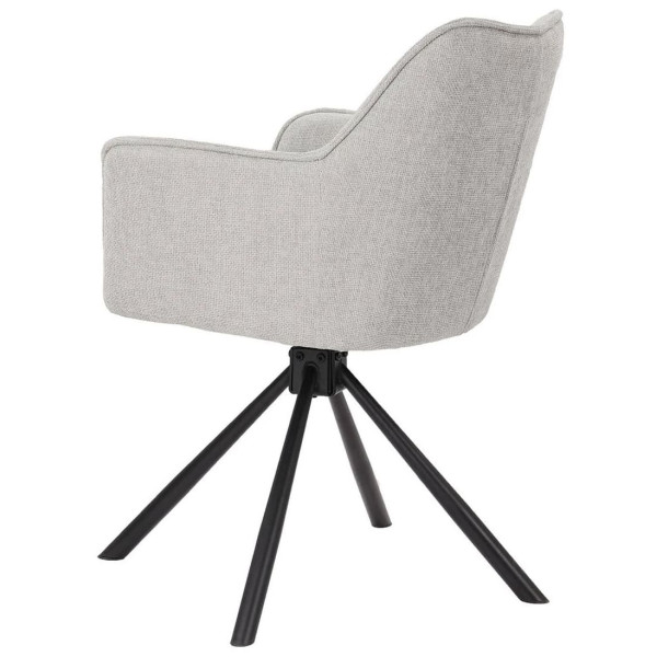Стілець поворотний Prestol Еріка Світло-сірий-6