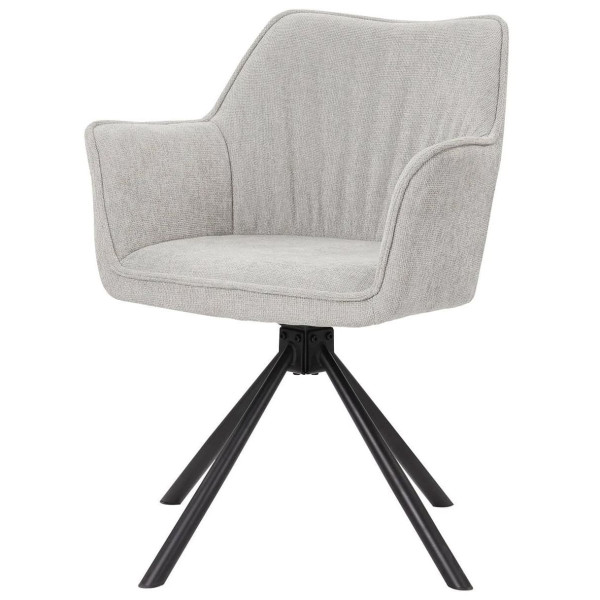 Стілець поворотний Prestol Еріка Світло-сірий-1