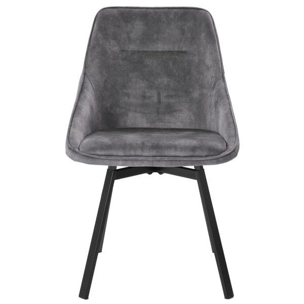 Стілець поворотний Prestol Френк Сірий-1