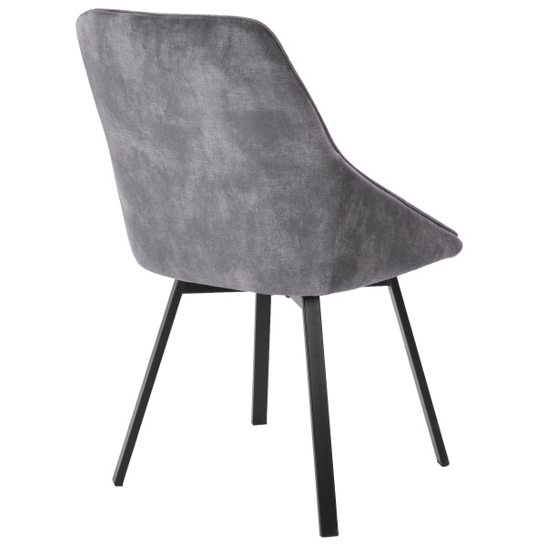 Стілець поворотний Prestol Френк Сірий-4