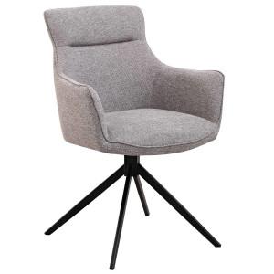 Стілець поворотний Prestol Кларк Сірий